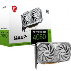 MSI GeForce RTX 4060 VENTUS 2X WHITE 8G OC NVIDIA GeForce RTX 4060 
