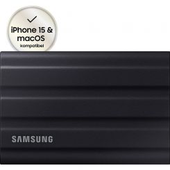 für Portable ARLT Computer PC/Mac - Shield SSD Samsung (MU-PE2T0S/EU) | 2TB T7 Schwarz externe SSD
