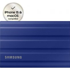 1TB Samsung T7 Shield Blau (MU-PE1T0R/EU) - externe SSD für PC/Mac 