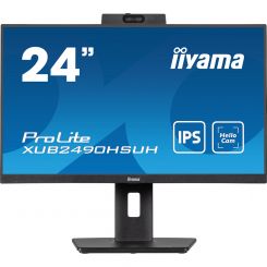 60,5cm (23,8'') Iiyama ProLite XUB2490HSUH-B1 - Full HD 100Hz Monitor mit Windows Hello Webcam 