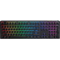 Ducky One 3 Classic Black/White Gaming Tastatur, RGB LED - MX-Silent-Red 