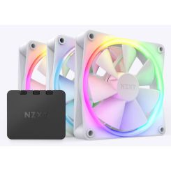 NZXT F Series F120 RGB, Matte White, weiß, LED-Steuerung, 120mm, 3er-Pack 