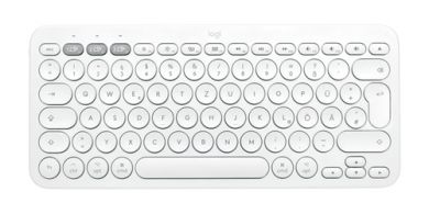 Logitech K380 for Mac Multi-Device Bluetooth Keyboard Tastatur QWERTZ Deutsch Weiß 