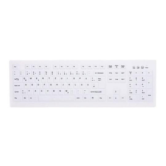Active Key AK-C8100F desinfizierbare Hygiene-Tastatur, vollversiegelt, weiß  | ARLT Computer