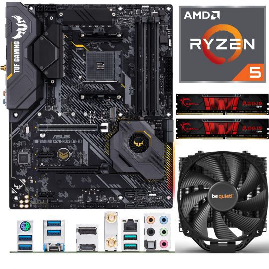 Aufrüstkit AMD Ryzen 5 5600X (6x 3,7GHz) + 16GB RAM + ASUS TUF Gaming  X570-Plus WI-FI Mainboard | ARLT Computer