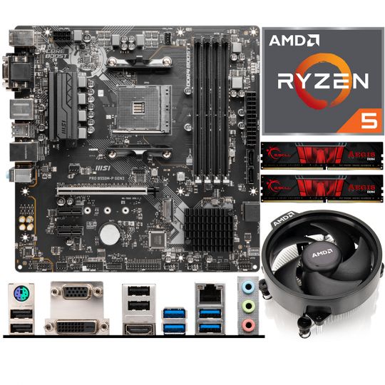 Aufrüstkit AMD Ryzen 5 5500 + 16GB RAM + MSI PRO B550M-P GEN3 Mainboard |  ARLT Computer