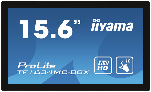 39,6cm (15.6") iiyama TF1634MC-B8X Full HD Touchscreen Monitor 