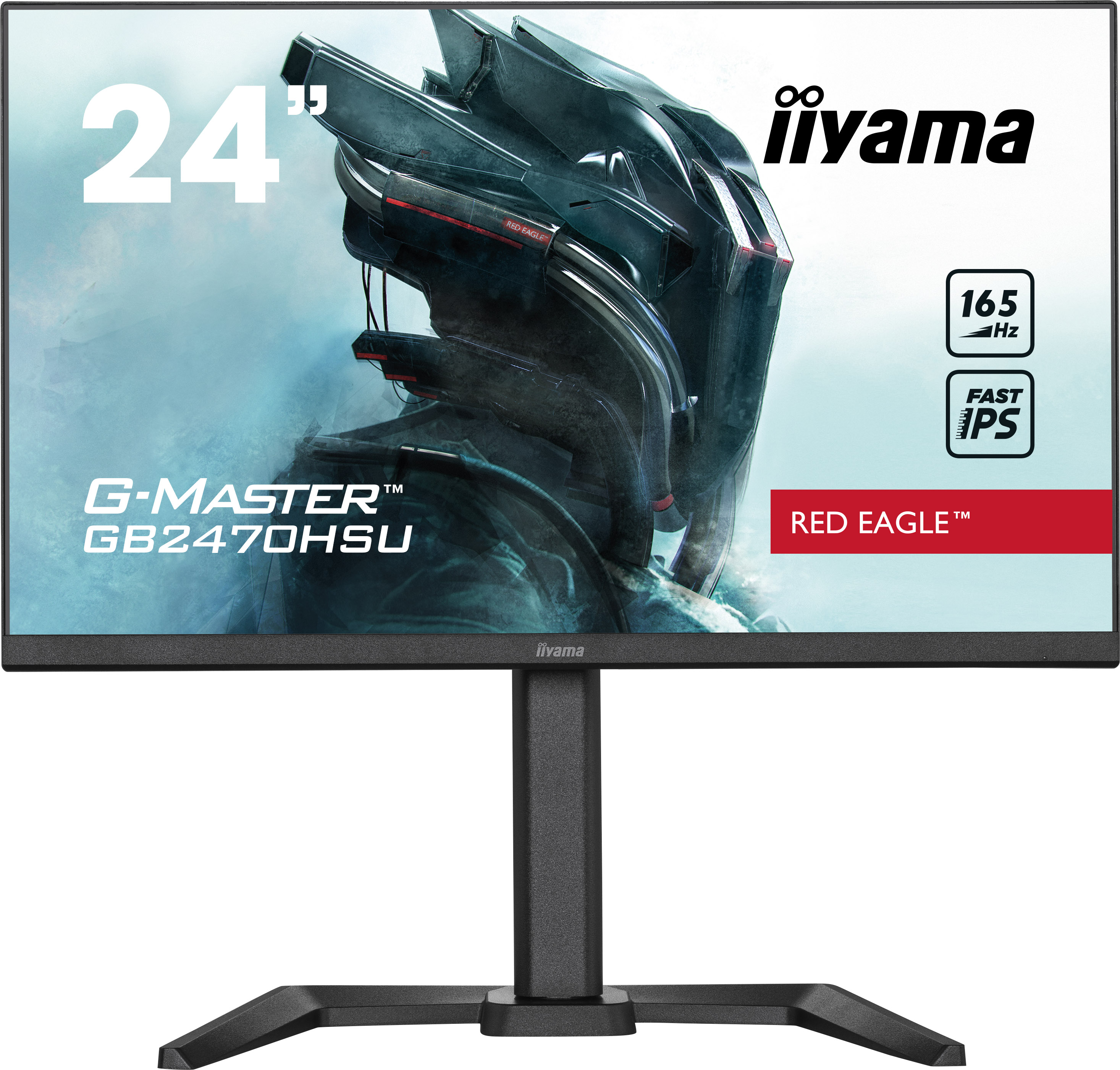 60,50cm (23,8") Iiyama G-Master Red Eagle GB2470HSU-B5 - FullHD 165Hz Gaming/Allround Monitor 