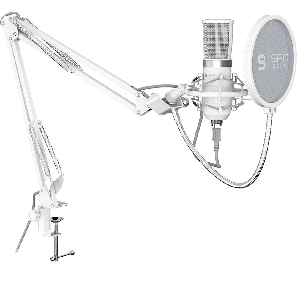 SilentiumPC SM950 Streaming-Mikrofon - Weiß | ARLT Computer