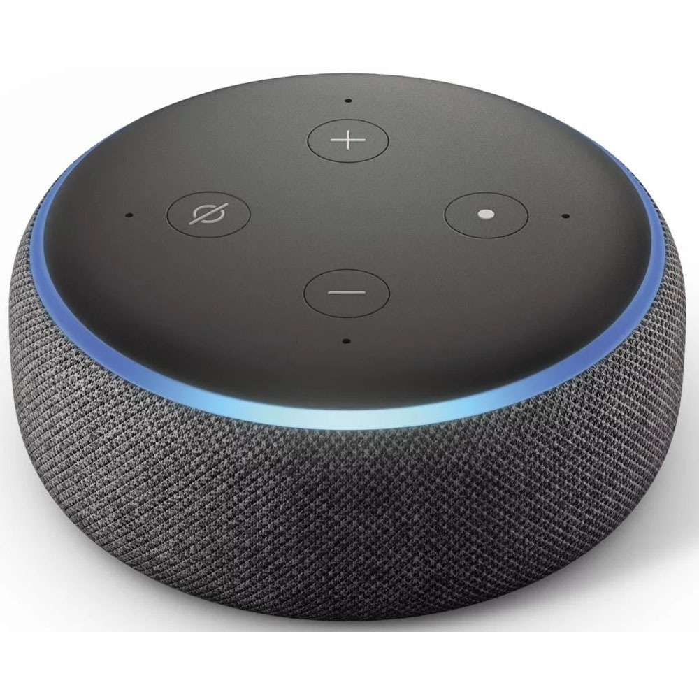 Amazon Echo Dot (3. Gen.) Intelligenter Lautsprecher mit Alexa | Anthrazit  Stoff | ARLT Computer