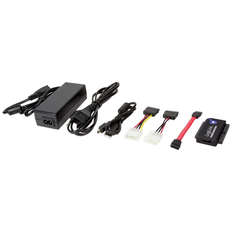 LogiLink Adapter USB 2.0 zu 2,5 + 3,5 Zoll IDE + SATA HDD OB | ARLT Computer