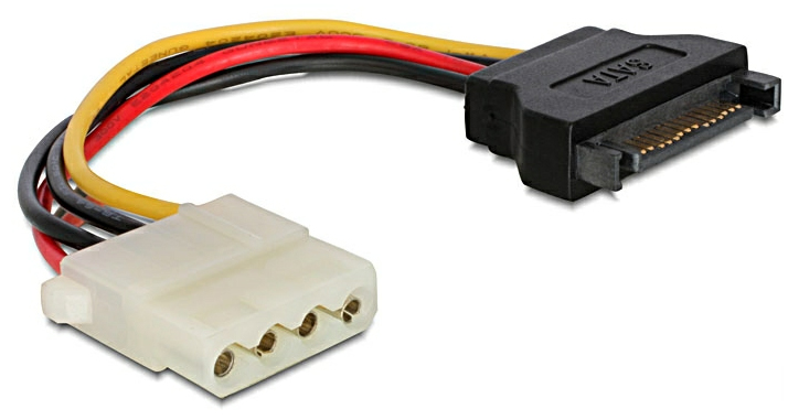 Adapter Power SATA 15Pin Stecker > 4Pin Molex Buchse | ARLT Computer