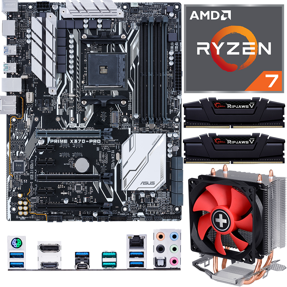 Aufrüstkit AMD Ryzen 7 3800X (8x 3,9GHz) + 16GB RAM + ASUS Prime X370-Pro  Mainboard | ARLT Computer