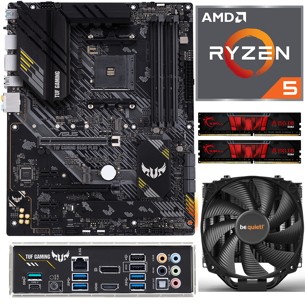 Aufrüstkit AMD Ryzen 5 5600X (6x 3,7GHz) + 16GB RAM + ASUS TUF Gaming  B550-Plus Mainboard | ARLT Computer
