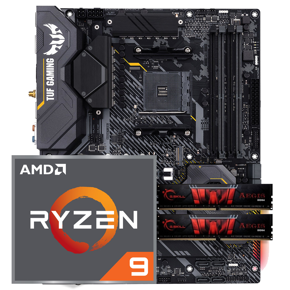 Aufrüstkit AMD Ryzen 9 5950X (16x 3,7GHz) + 32GB RAM + ASUS TUF Gaming  X570-Plus WI-FI Mainboard | ARLT Computer