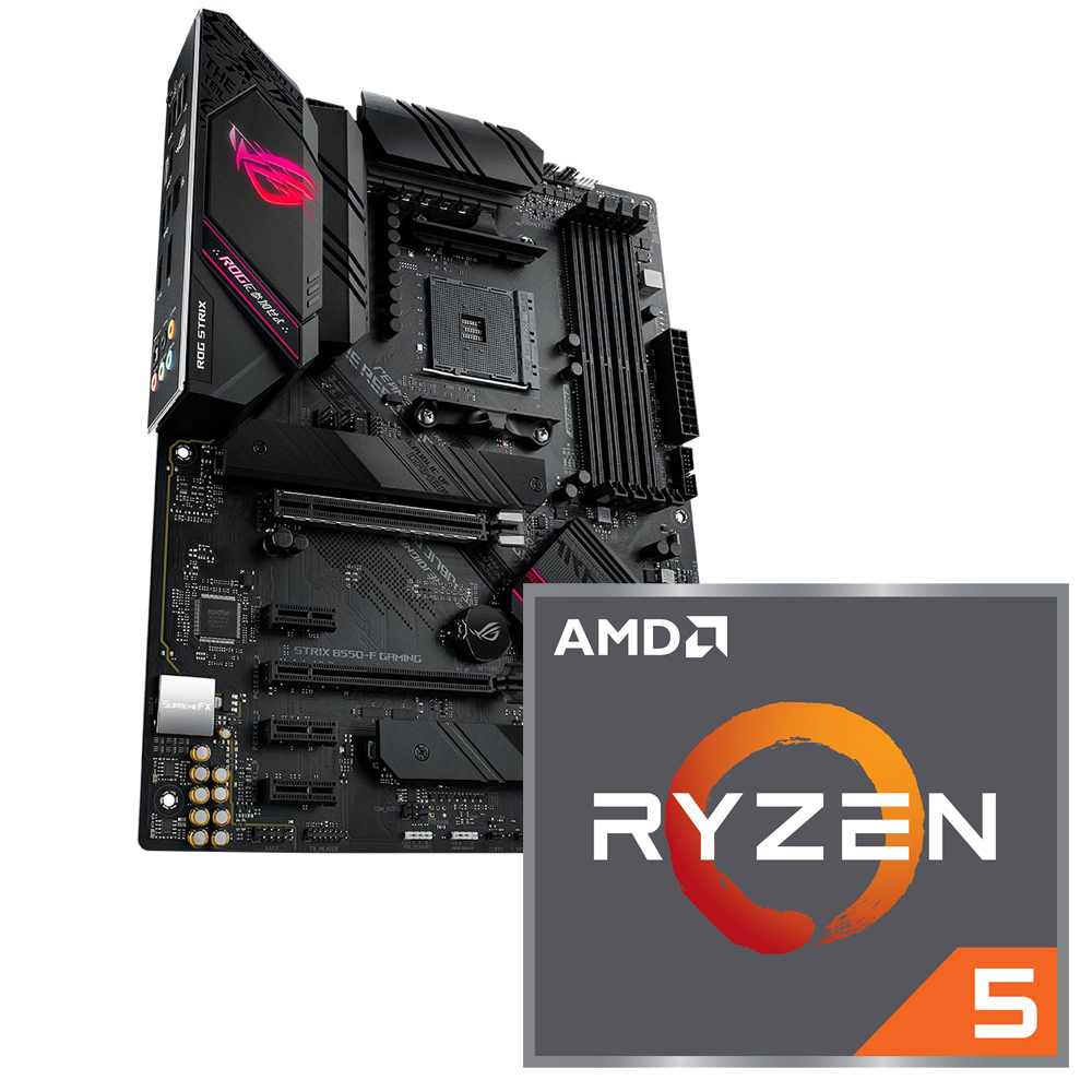Aufrüstkit AMD Ryzen 5 5600X (6x 3,7GHz) + ASUS ROG Strix B550-F Gaming  Mainboard | ARLT Computer