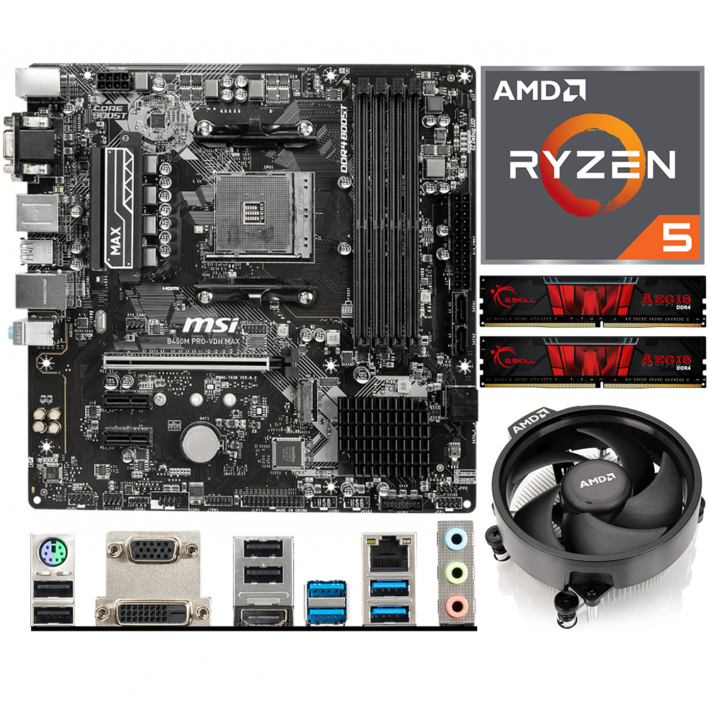 Springen Wanorde regel Aufrüstkit AMD Ryzen 5 3600 (6x 3,6GHz) + 16GB RAM + MSI B450M Pro-VDH Max  Mainboard | ARLT Computer