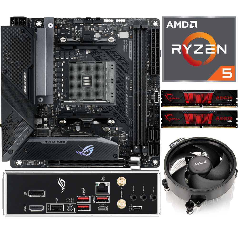 Aufrüstkit AMD Ryzen 5 5600G (6x 3,9GHz) + 16GB RAM + ASUS ROG Strix B550-I Gaming  Mainboard | ARLT Computer