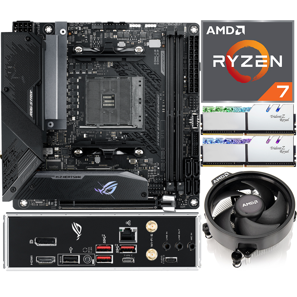 Aufrüstkit AMD Ryzen 7 5700G (8x 3,8GHz) + 16GB RAM + ASUS ROG Strix B550-I  Gaming Mainboard | ARLT Computer