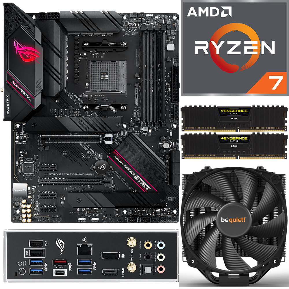 Aufrüstkit AMD Ryzen 7 5800X3D + 32GB RAM + ASUS ROG Strix B550-F Gaming  WIFI II Mainboard | ARLT Computer