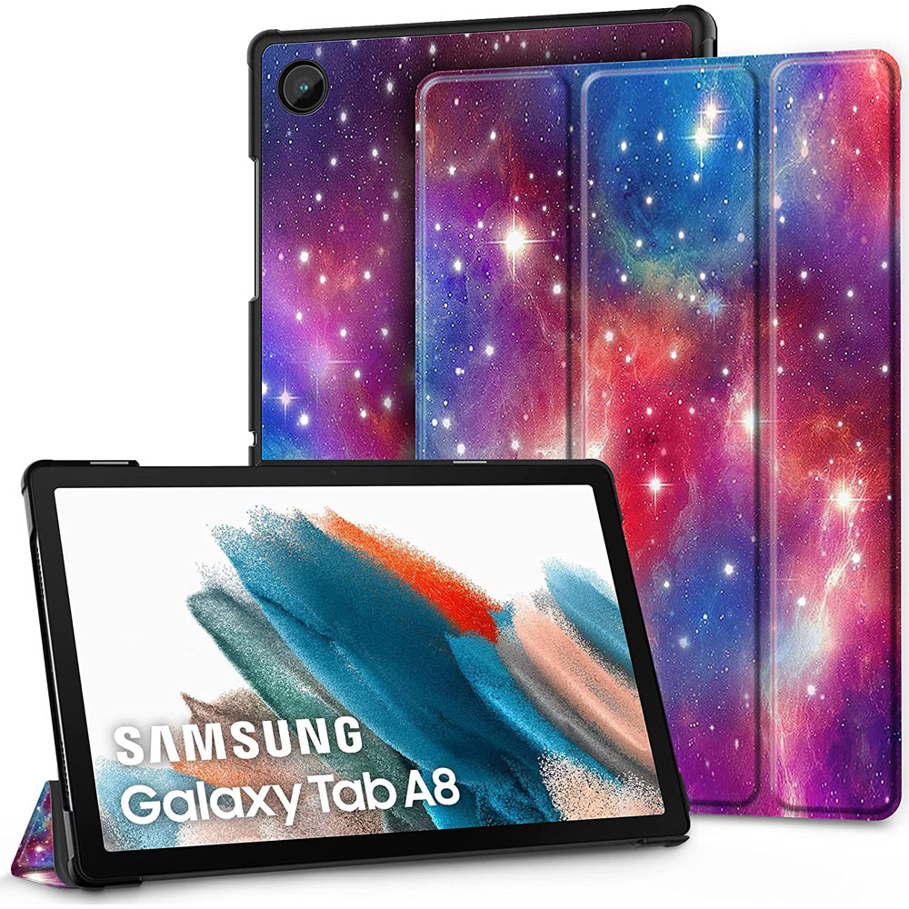 EasyAcc Hülle für Samsung Galaxy Tab A8 2021 - Lila Sterne | ARLT Computer