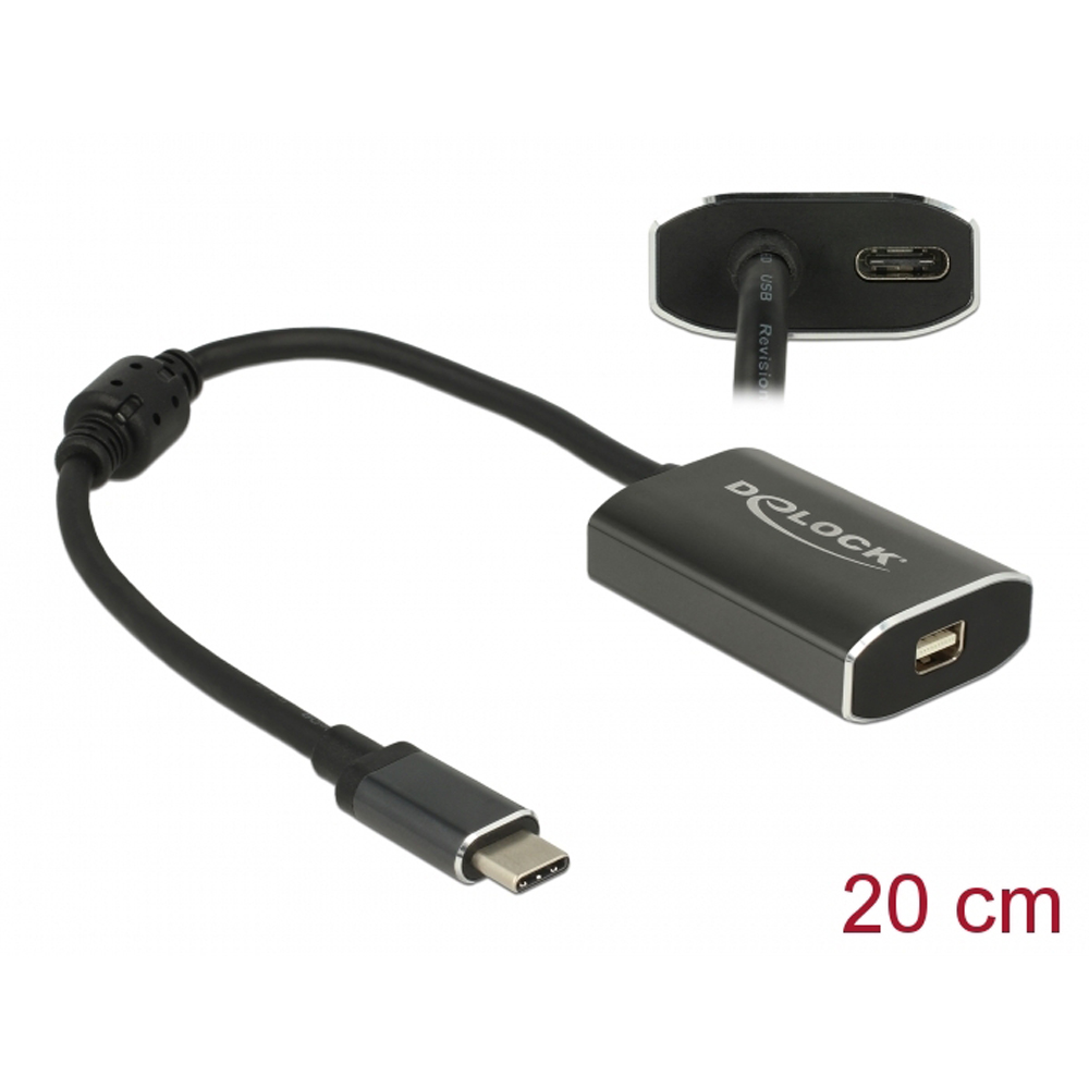 Delock Adapter USB-C Stecker auf mini DisplayPort Buchse (DP ALT Mode) |  ARLT Computer