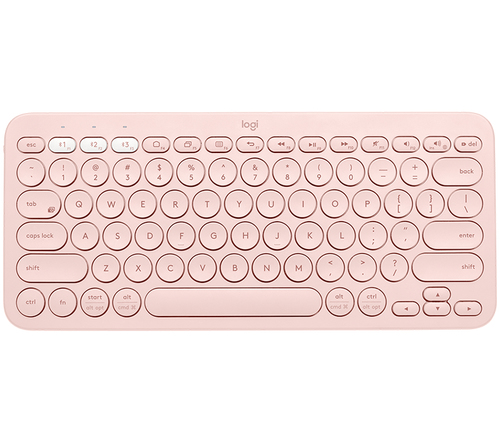 Logitech K380 Multi-Device Tastatur Bluetooth QWERTZ Deutsch Pink 